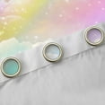 thumbnail image 4 of Feelyou Galaxy Cloud Black Out Curtains, Rainbow Stars Curtains Pack of 2 (42x63 Each), 4 of 6