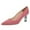 Pink, variant on FSJ Women Classic Pointed Closed Toe Slip On Pumps Crystal Chunky Block Mid Heel Bridal Party Wedding Dress Shoes Size 8 Pink