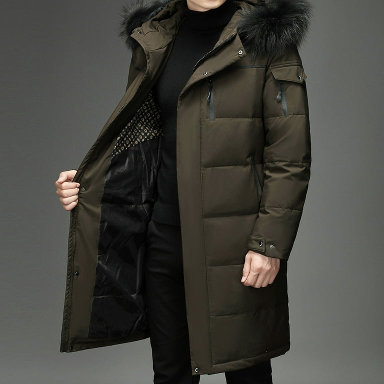 ジャケット・アウター KOCHE Parka Docking Long Coat 2024 Winter Man Waterproof x- Long Jacket Men Parkas Raccoon
