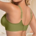 thumbnail image 4 of Fatuov Everyday Bra for Women Wireless Breathable Fabric Full Coverage Push Up Comfort Bra Solid Color Bralette 34A, 4 of 4