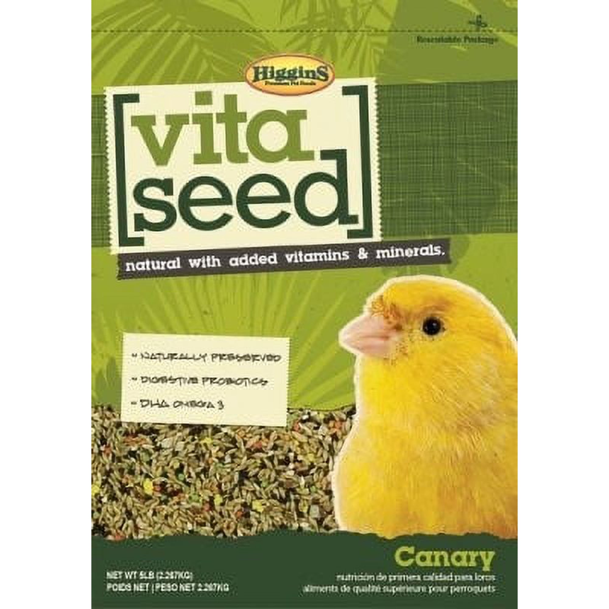 Higgins Vita Seed Canary Bird Natural Food 5 lbs