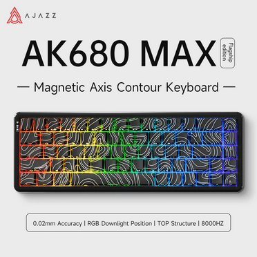 AK680 MAX Wireless Magnetic Axis Keyboard Three-mode Mechanical Keyboard Gaming E-sports 8K