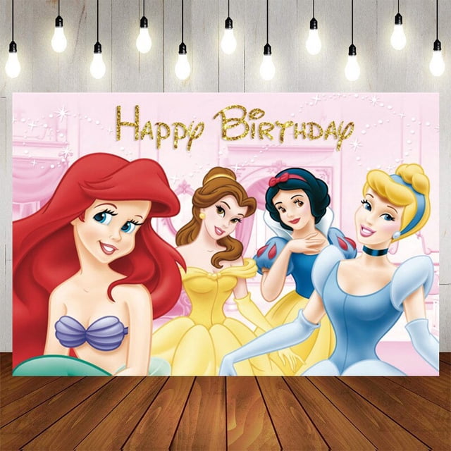 Fondo de foto de fiesta de Frozen, fondo colorido de dibujos animados, Anna, Elsa, Reina de la nieve, feliz cumpleaños, Baby Shower