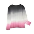 thumbnail image 6 of Cethrio Long Sleeve Tops for Girls, Gradient Crew Neck Pullover Kids Clothes Multicolor Size 3-4 T, 6 of 6
