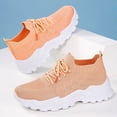 thumbnail image 4 of IEMIEMIEM Women Walking Shoes 2026 Slip On Tennis Sneakers Non-Slip Gym Workout Mesh Casual Sock Trainers Breathable Lightweight Comfortable Orthopedic Shoes Orange 7.5 Wide, 4 of 6