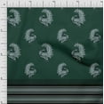 thumbnail image 1 of Soimoi Satin Silk Fabric Stripe & Peacock Panel Printed Craft Fabric by The Yard 42 Inch Wide, 1 of 1