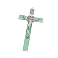 thumbnail image 4 of Kokiya Catholic Crucifix Figurine Decorative Metal Wall Art for Window Bedroom Home Steel Color Green, 4 of 9