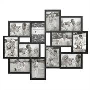 Lavish Home Photo Frame Collage for Twelve 4x6-inch Pictures (Black)