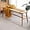 Oak+natural - 43inch, variant on 47" Solid Wood Dining Bench,End of Bed Bench | FAS-Grade North American Oak | Natural Wood Grain Skinny Bench for Foyer, Entryway, Hallway,Dining Room, Bedroom Bed End