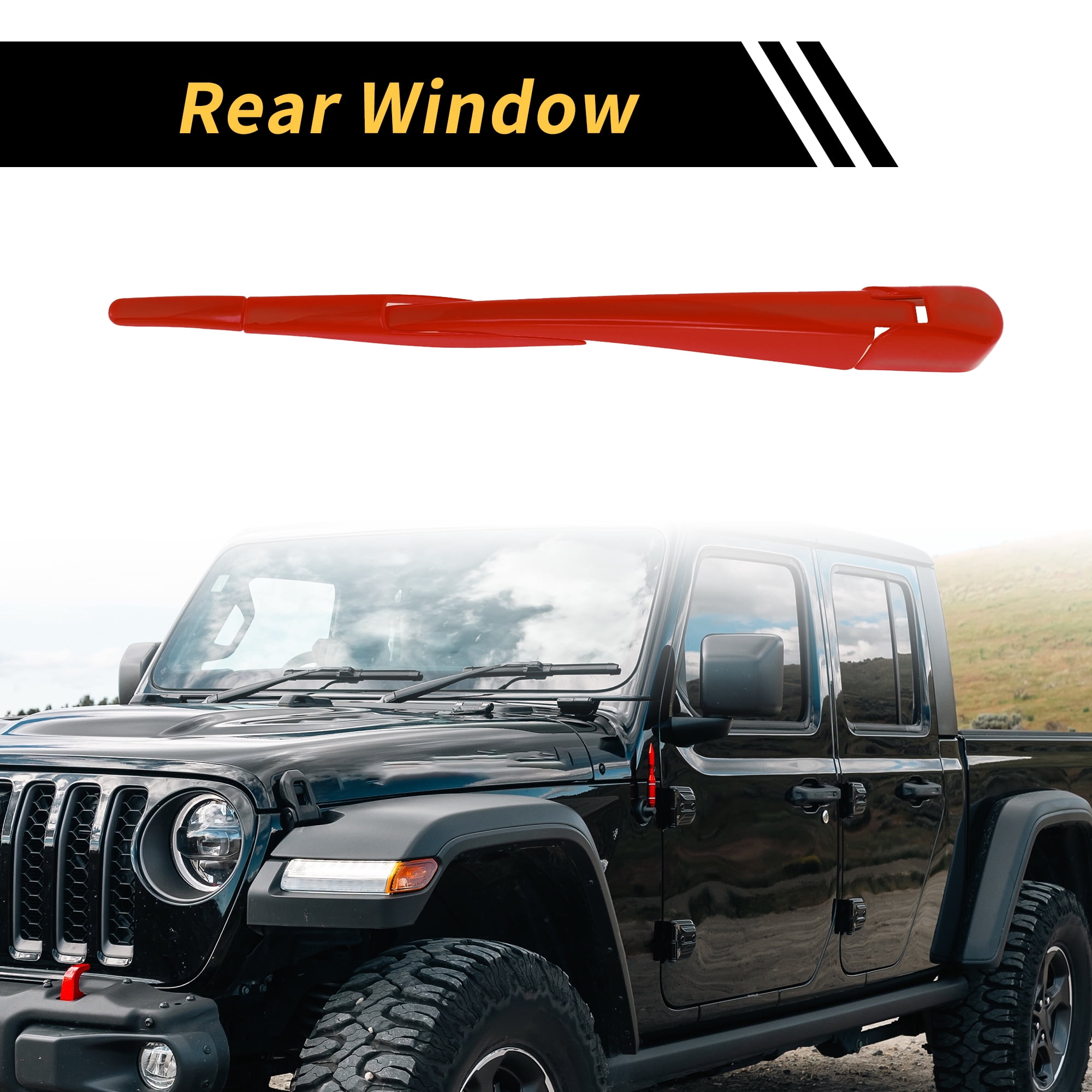 Unique Bargains Rear Wiper Arm Cover Trim for Jeep Wrangler JL JLU 2018-2024
