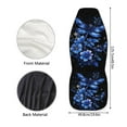 thumbnail image 5 of Binienty Blue Dragonfly Florals Car Seat Cover for Men Women Soft Breathable Automotive Interior Protector Universal Fit for Car SUV Sedan Truck Easy to Install, 5 of 7