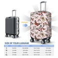 thumbnail image 4 of Lsque Vintage flowers Printed Luggage Cover, Travel Luggage Protector,Scratch and Dirt Resistant, Fits 18-32 Inch Luggage-Small, 4 of 7