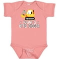 thumbnail image 3 of Inktastic Papa Little Digger Construction Truck Boys Baby Bodysuit, 3 of 5