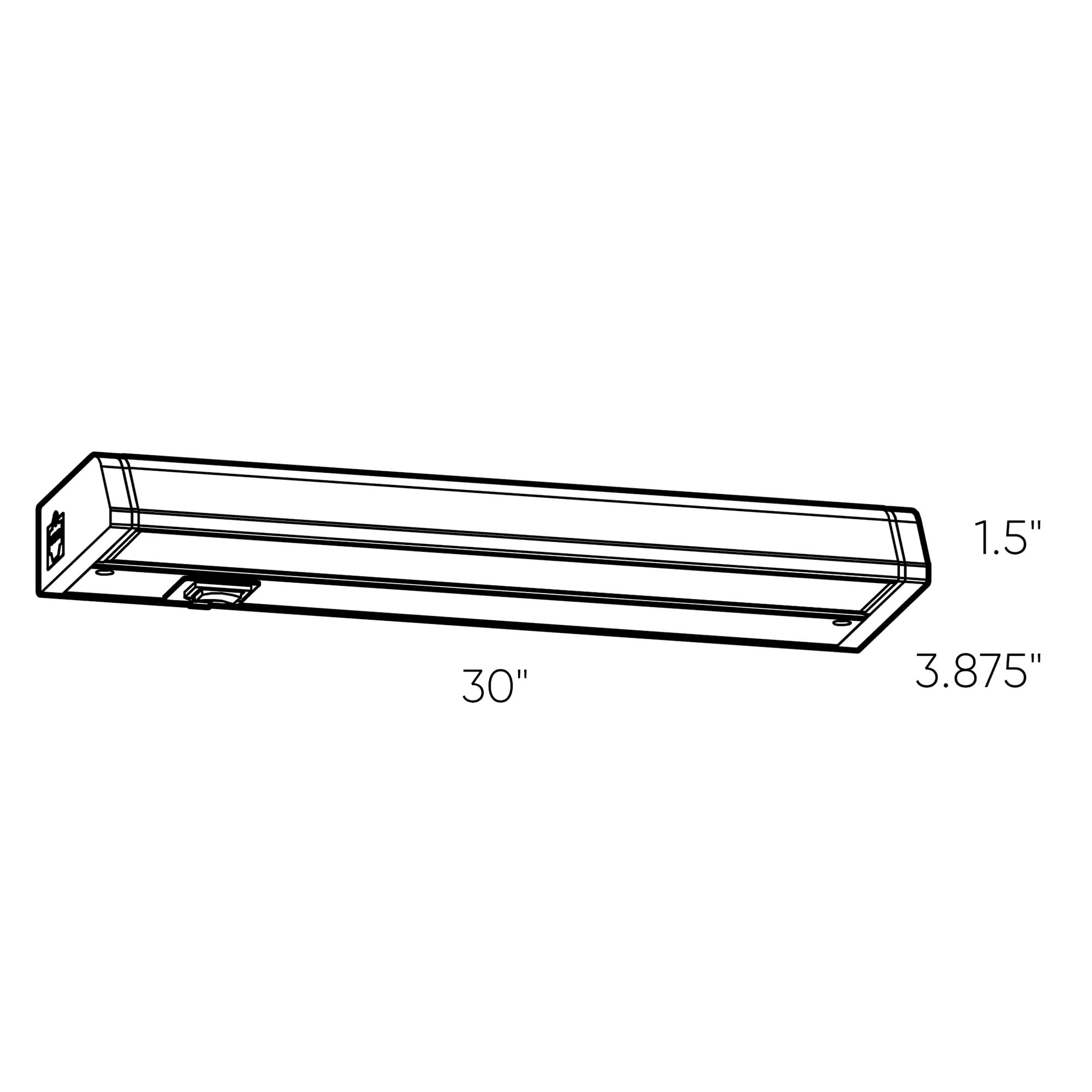 Open Box Dals Lighting 9030Cc Cct Linear 30" Led Under Cabinet Light Bar - White