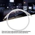 thumbnail image 3 of 3.5mm Universal Nylon Braided Audio Cable, 3.5mm M to 3.5SP Stereo Aux Gold Plated Cable Stable Transfer for Phone Tablet Headphone Speaker CarGray, 3 of 7