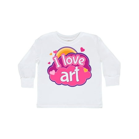 

Inktastic Artist I Love Art Gift Toddler Toddler Girl Long Sleeve T-Shirt