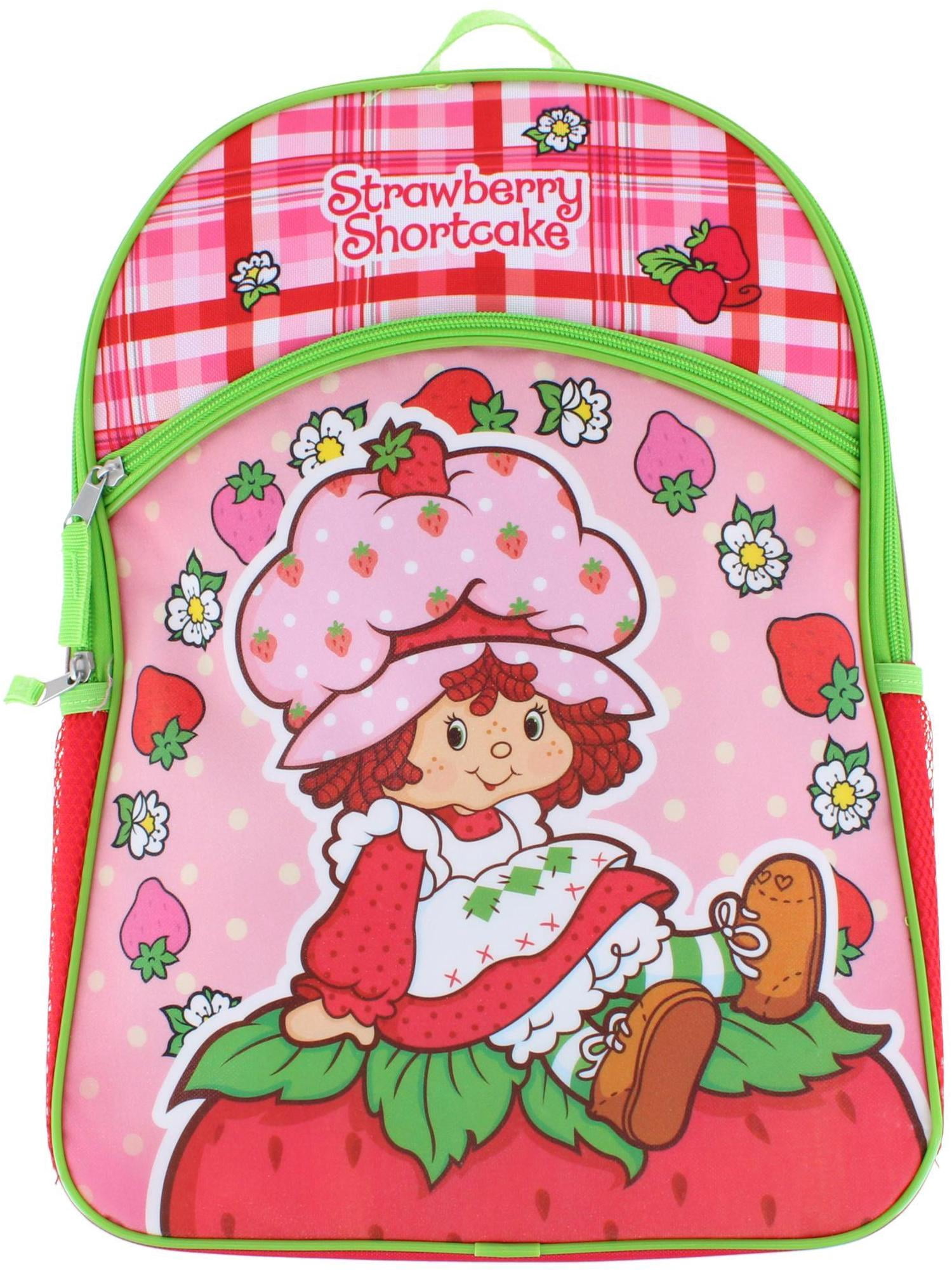 Strawberry Shortcake 16" Backpack Bottom Half Moon with 1 Front Pocket