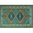 thumbnail image 1 of Ahgly Company Indoor Rectangle Persian Light Blue Traditional Area Rugs, 7' x 10', 1 of 4