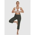 thumbnail image 3 of Rosvigor Capris Pants for Women High Waist Yoga Pants Women Athleisure Straight Legs with Pockets, 3 of 7