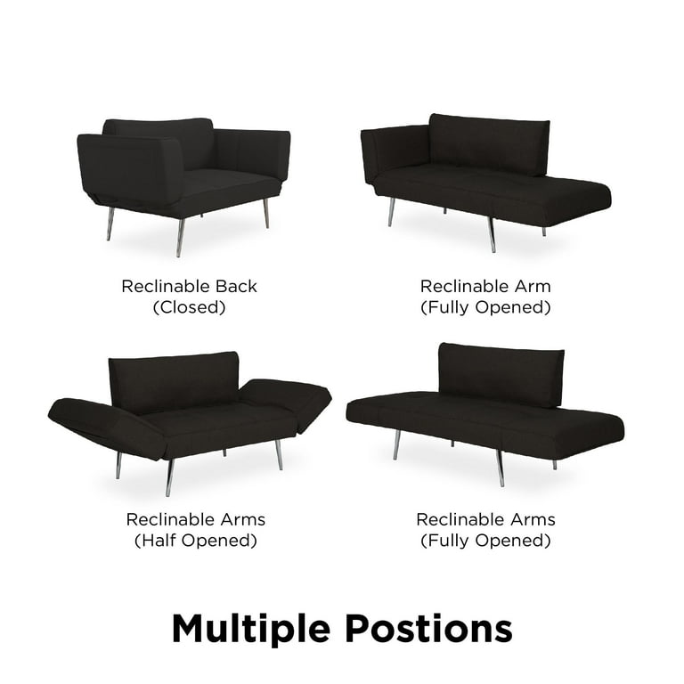 Euro Futon Sofa Bed With Magazine Storage Baci Living Room