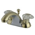 thumbnail image 1 of Kingston Brass Naples Two Handle 4" Centerset Lavatory Faucet with Retail Pop-up, 1 of 6