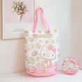 thumbnail image 2 of Bolsa ecológica Kawaii Sanrio, Hello Kitty Mymelody, Anime de dibujos animados, bolsa de compras plegable, bolsa de almacenamiento de gran capacidad, juguete de regalo, nuevo, 2 of 4