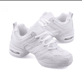 thumbnail image 1 of Zapatos de baile cuadrados, suela suave, malla para las cuatro estaciones, transpirables, zapatos de fitness aeróbicos, zapatos de jazz de tacón medio para adultos, zapatos de baile livianos, 1 of 1