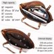 thumbnail image 4 of Womens Leather Purses and Handbags Top Handle Satchel Bags Tote Bags Tote Purses for Women(Brown ), 4 of 4