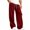 Wine, variant on TKKCS Mens Baggy Cargo Sweatpants Loose Fit Open Bottom Casual Elastic Drawstring Waist Straight Pants with Multi Pockets Gray XL