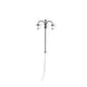 thumbnail image 1 of Inteprter Modelo de lámpara de vía férrea, accesorios de diseño de paisaje de camino, farola de Metal LED decorativa en miniatura de cabezas Artesanía Negro (luz blanca) Inteprter HA066884-03, 1 of 6