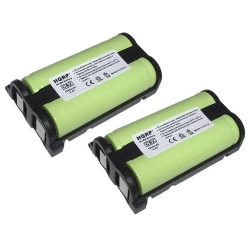 HQRP 2 Pack Battery compatible with Panasonic KX-TG2258 KX-TG2258PW KX-TG2258S Telephone