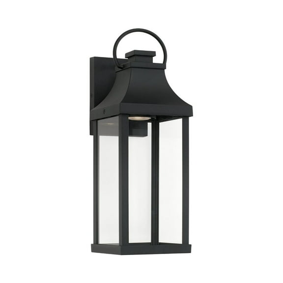 Outdoor Wall Lantern In Traditional Style-17.25 Inches Tall And 6 Inches Wide-Black Finish-Led Lamping Type Capital Lighting 946411Bk-Gl
