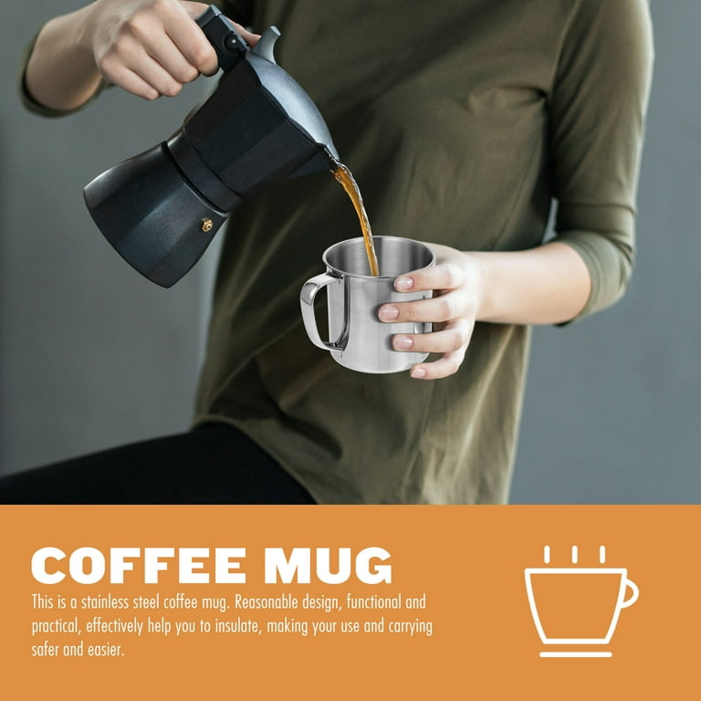 Stainless Steel Coffee Mug 500ml Mug with Lid Beer Mugs for Tea Cup Metal  Cup Drink
