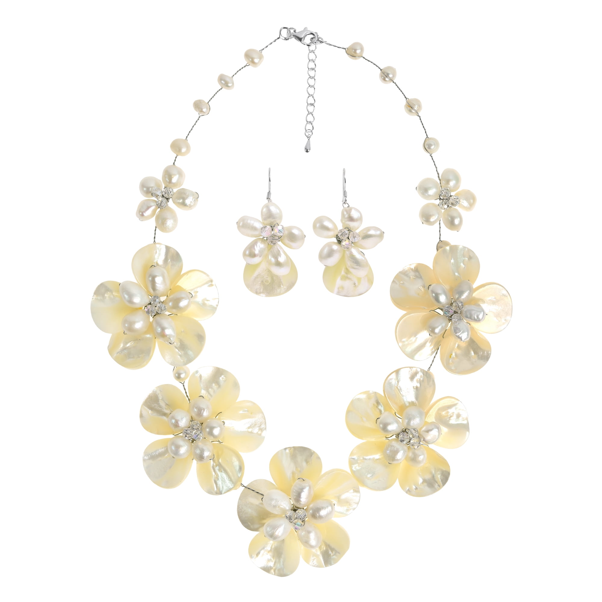 Synthetic Coral & Jasper & Fashion Crystal Floral Red Jewelry Set by