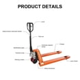 thumbnail image 3 of Industrial Duty Pallet Jack 5500 lbs Capacity for Warehouse,27"x48" Forks, 3 of 7
