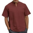 thumbnail image 3 of Razzly Men Small Shirts Workout Shirt T Shirts for Men Loose Fit Big & Tall Shirts for Men All Mens Big And Tall Shirt Mens Graphic T Shirt Mens Big And Tall Tee Shirts Shirts for Men 3xlt(Wine,M), 3 of 6