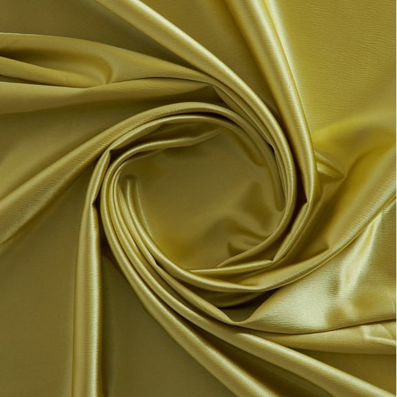 Zelouf Danielle Stretch Satin , Sewing, DIY, Crafts Fabric by the Yard, Pineapple Creme, 50 Yard