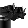 thumbnail image 7 of BIBABLYKE Heat Powered Stove Fan Double Head Fan Efficient Heat Distribution for Cozy Homes for Various Heating Devices, 7 of 7