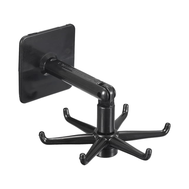 Gancho Plegable Giratorio 360 Grados Unique Bargains Negro