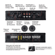thumbnail image 2 of Amplificador De Audio Bloosom  De 6800w 4 Canales Para Auto Negro, 2 of 4