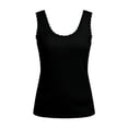 thumbnail image 4 of MEZZALL Women Lace Tank Tops Summer Solid Color Round Neck Casual Sleeveless Shirt Blouse For Daily Wear Classic Ladies Camisole, 4 of 4