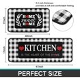 thumbnail image 2 of 2 Piece Buffalo Rug Kitchen Rug Set, Farmhouse Black and White Decor Kitchen Rugs, Absorbent Non-Slip Washable Floor Mats, Home Indoor Runner Rugs 17"x47"+17"x30", 2 of 6