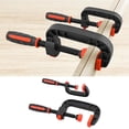 thumbnail image 1 of Juego de abrazaderas en C de 2'' y 3'', profesionales, resistentes, portátiles, con agarre ergonómico para carpintería, para proyectos, 1 of 8