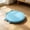Light Blue, variant on Thick Round Chair Pad with Ties - Polyester Fabric - 12 Inch
