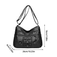 thumbnail image 3 of Sling Bag Chest Bag Crossbody Bag for Women and Men, InsCrazy Fashionable Large Space Woven Messenger Bag Korean Version Multi-compartment Soft Leather Bag, 3 of 7