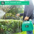 thumbnail image 2 of XZKING Battery Powered Sprayer 1.35 Gallon, Powerful Electric Sprayer with 3 Mist Nozzles, Rechargeable Handle, Retractable Wand, Garden Sprayer with Adjustable Shoulder Strap for Lawn,Garden, 2 of 9