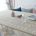 thumbnail image 3 of Table Cloth Pastoral Crochet Tablecloth Decorative Dining Table Cover Woven 180*180cm, 3 of 8