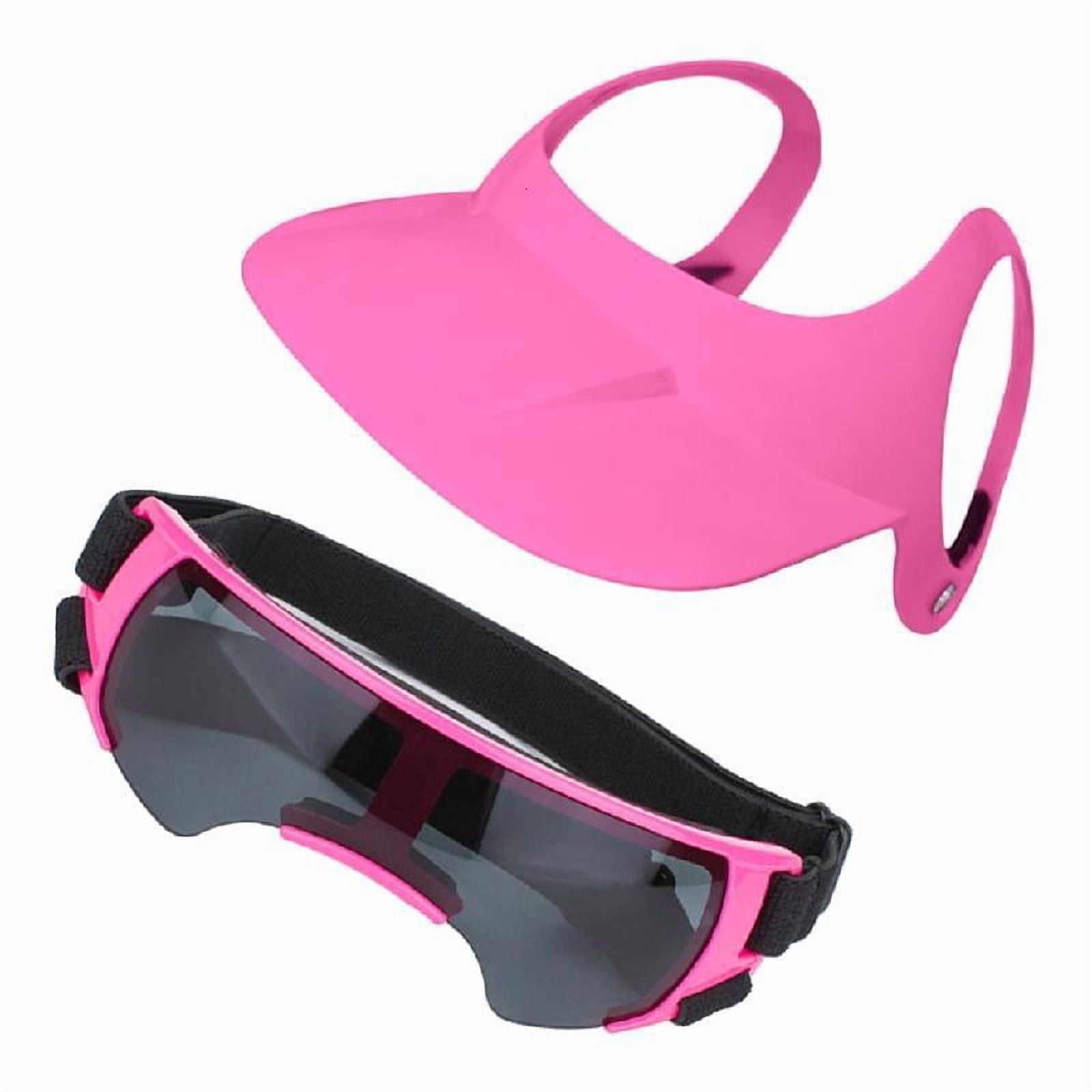 Pet Bicycles Helmets with Ear Holes Softable Permeable Dog Hat Goggles
