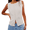 White, variant on Women Button Down Vest Ribbed Sleeveless Cardigan Tank Top Y2k Crewneck Slim Fit Knit Vest Tops Going Out Crop Top White L