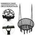 thumbnail image 4 of Hammock Chair Macrame Swing Handwoven Tassel Swing Hanging Chair for Indoor Outdoor Home Patio Yard Garden Reading Leisure, 4 of 7